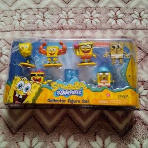NWT SpongeBob SquarePants 7 PC Collector Figure Set